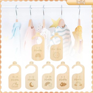 [Lslhj] ใหม่ ตัวแบ่งตู้เสื้อผ้า น่ารัก 7 ชิ้น สําหรับแม่ และเด็กแรกเกิด