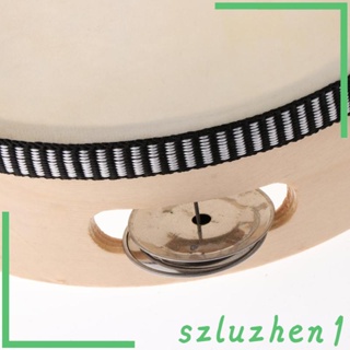 [Szluzhen1] เครื่องดนตรีแทมบูรีน ขนาด 6 นิ้ว ของเล่นเสริมการเรียนรู้เด็ก สําหรับงานวันเกิด