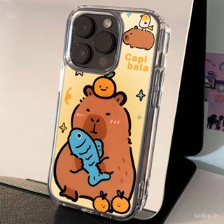 เคสโทรศัพท์มือถือใส แบบนิ่ม ลายการ์ตูนหมีบราวน์ กันกระแทก สําหรับ iPhone 15promax 14promax 15 14 13 12 11 pro max 13promax xr xsmax 7 8 plus 14plus 13pro