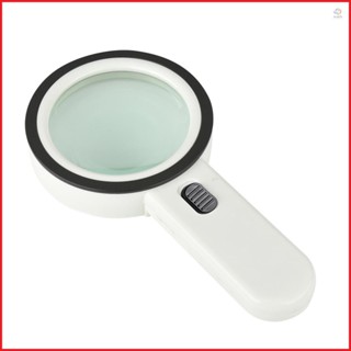 Versatile 30X Handheld Magnifier with Lights Lamp for Jewelry Identification and Phone Repairing