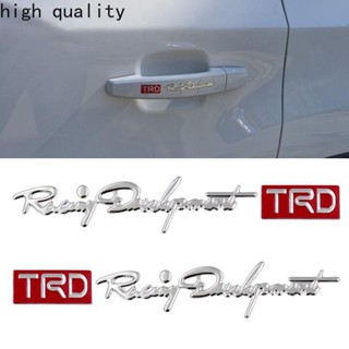 สติกเกอร์โลโก้ TRD 3D สําหรับติดมือจับประตูรถยนต์ 2 ชิ้น