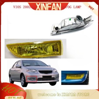 Xinfan โคมไฟตัดหมอก สีเหลือง สําหรับ TOYOTA VIOS 2002 2003 2004 2005