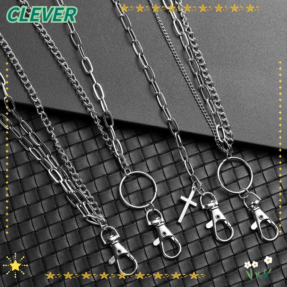 Clever สายโซ่คล้องเอว สีแคนดี้ สไตล์พังก์ ฮิปฮอป เครื่องประดับ สําหรับกางเกงยีน