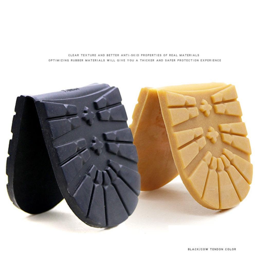 Aomsom สติกเกอร์ยาง กันลื่น มีกาวในตัว สําหรับซ่อมแซมรองเท้า DIY 1 คู่