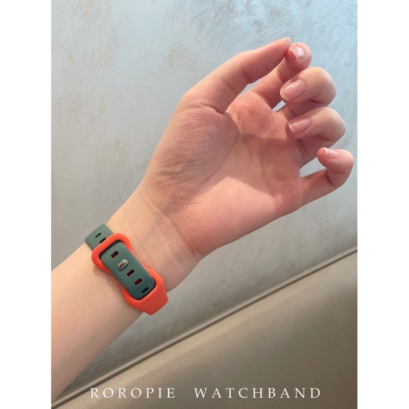 สายนาฬิกาข้อมือซิลิโคน แบบเปลี่ยน สําหรับ Honor Watch 4 รูปที่ 6
