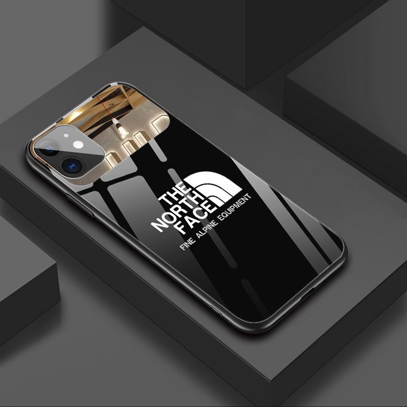 The North Face Case สําหรับ iPhone 13 14 15 Pro Max 11 12 Pro Max XS X XR กระจกนิรภัยป้องกัน Make Up