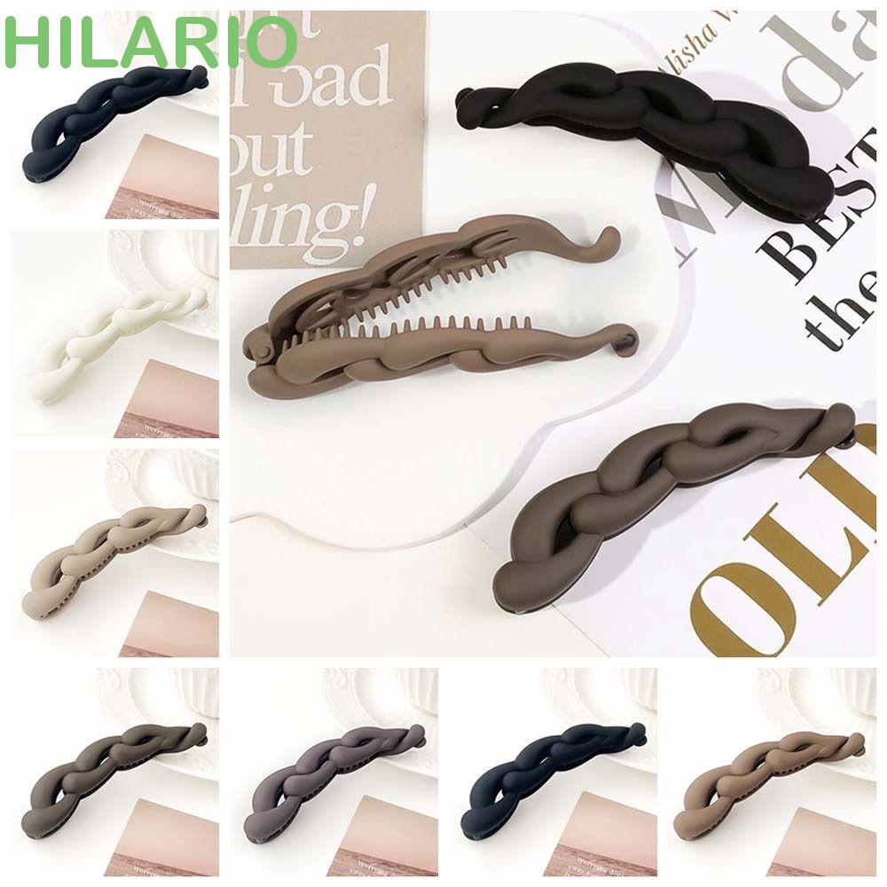 Hilario กิ๊บกล้วยพลาสติก เนื้อแมตต์ สไตล์เกาหลี 10.5 ซม. สําหรับจัดแต่งทรงผม ล้างหน้า