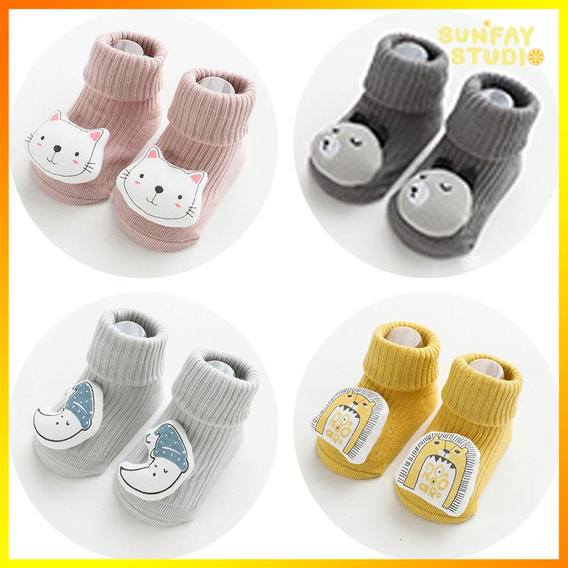 พร้อมส่ง ถุงเท้าเด็กเเฟชั่น ผ้าฝ้าย ถุงเท้าเด็กเล็ก ลายน่ารัก