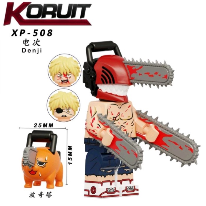 Chainsawman XP508 Denji Pochita คอลเลกชันใหม่ Action Figure บล็อกของเล่น