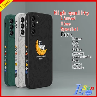 เคส Samsung A05S A14 A24 5G A34 A54 A13 A23 A33 A53 A32 A52S A52 A02S A03S A04 A04E A04S A13 5G A05 เคสโทรศัพท์มือถือ ลายนักบินอวกาศ nasa สําหรับ tkr