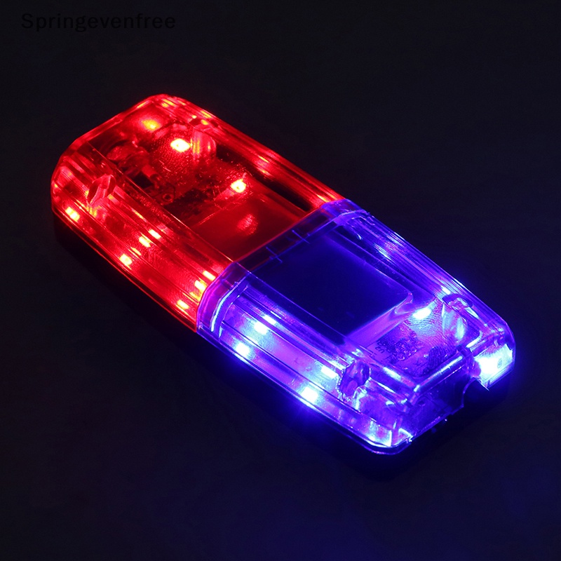 Spef โคมไฟตํารวจฉุกเฉิน LED สีแดง สีฟ้า แบบชาร์จไฟได้