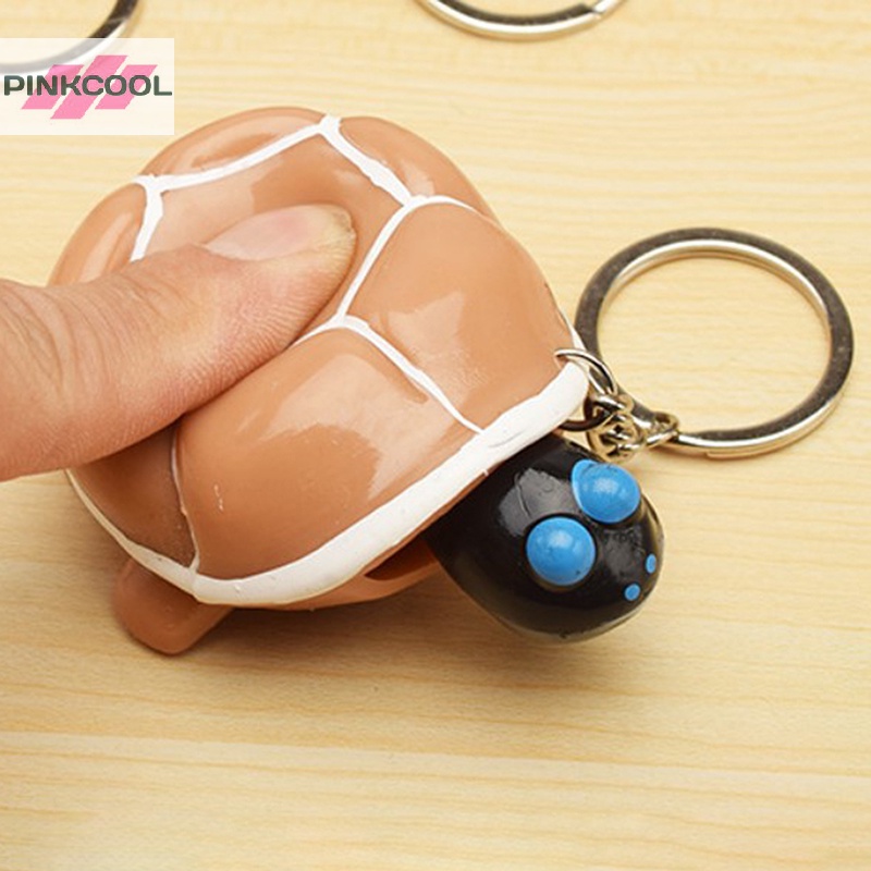 PINKCOOL พวงกุญแจเต่า Popping บีบสําหรับการลดความเครียดสําหรับผู้ชาย HOT