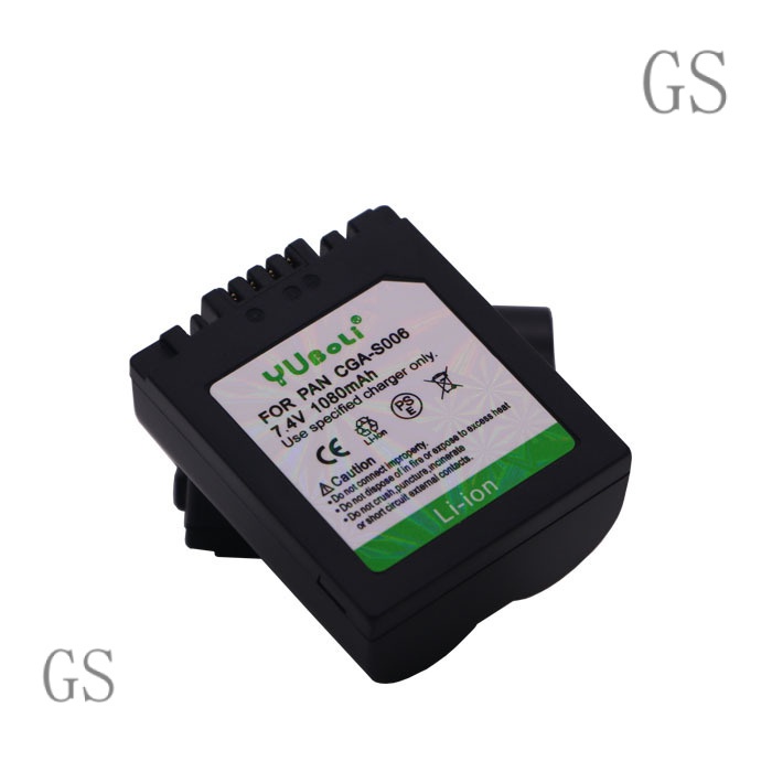 GS Compatible with Panasonic Panasonic CGA-S006E/DMW-BMA7 Digital Camera Lithium Battery