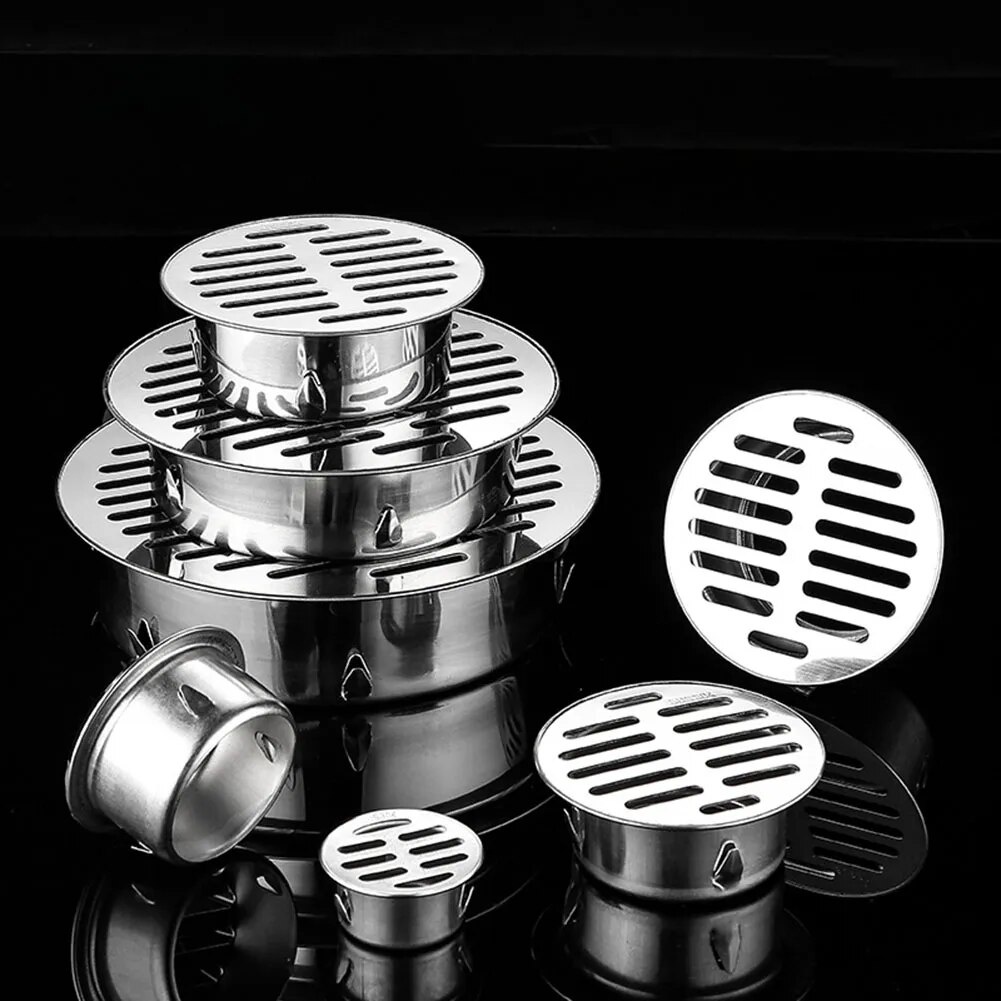 Outdoor Balcony Floor Drains Anti-blocking Drainage Roof Cover Rain Pipe Cap Stainless Steel Rooftop