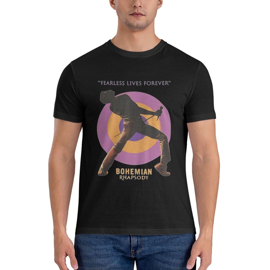 Queen Bohemian Rhapsody Film Fearless Casual Tshirts Big