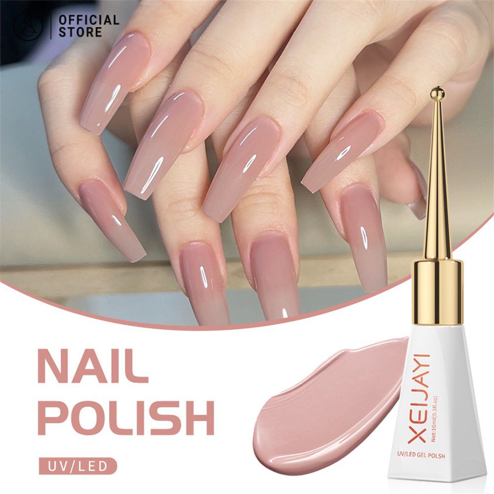 28 สีทําเล็บกาวยาทาเล็บสีเดียวเปลือย Uv Phototherapy กาวติดทนนานไม่ต้องล้างเล็บร้านเสริมสวยพิเศษ 10ml