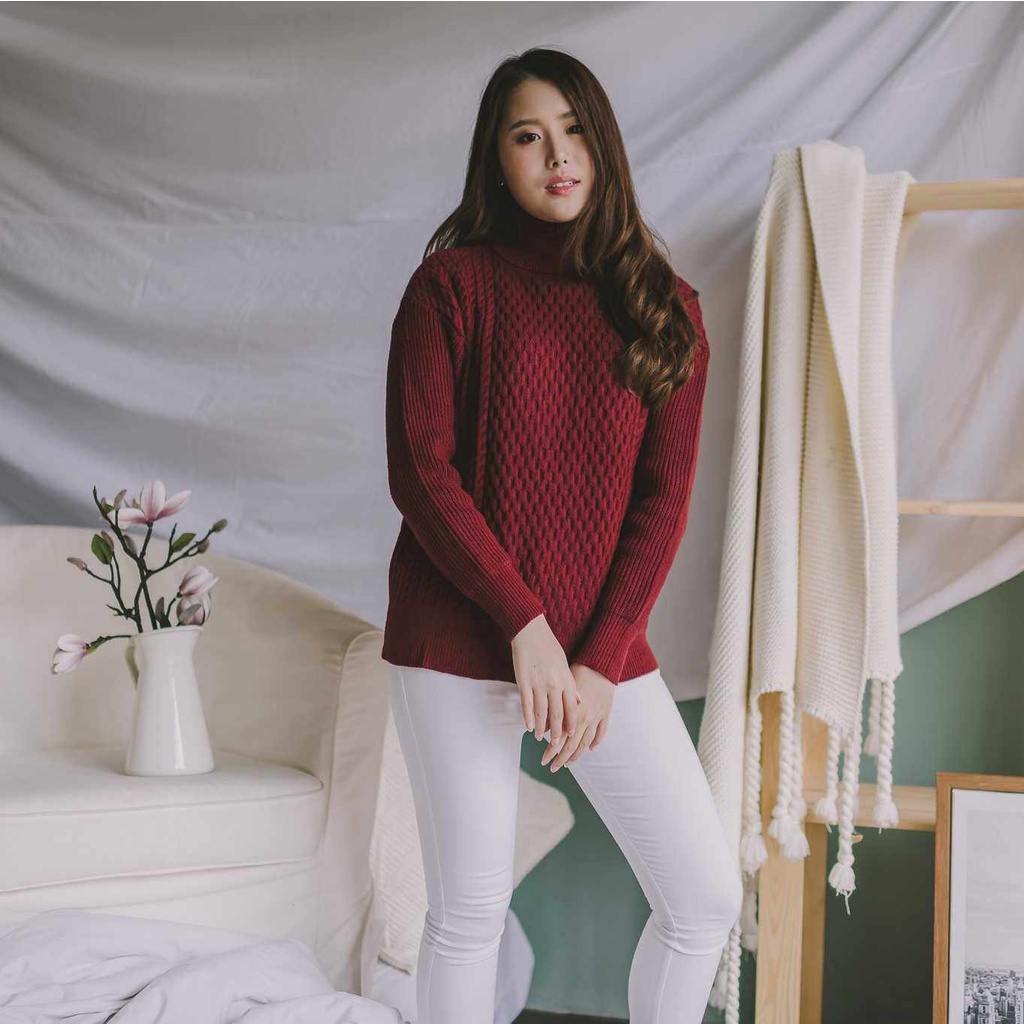 SNOWCOVER - SC112 Yuki Sweater เสื้อไหมพรม ผ้าทอแน่น ใส่อุ่น ใส่สบาย ผ้านุ่ม ไม่คัน