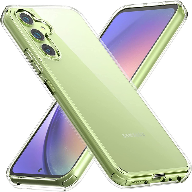 SAMSUNG สําหรับSamsung Galaxy A15 4G 6.5 นิ้วSM-A155F A155M A155P A155Rซิลิโคนโปร่งใสยืดหยุ่นกันกระแ
