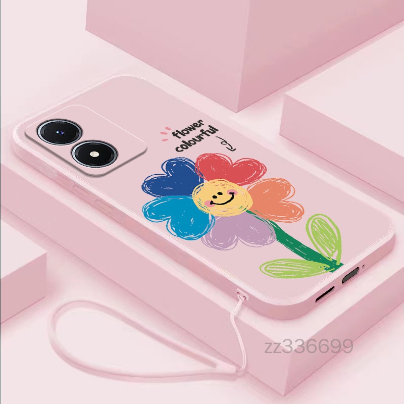เคส OPPO A78 5G OPPO A58 4G OPPO A78 4G OPPO A98 OPPO A97 OPPO A38 A18 เคสโทรศัพท์ซิลิโคน ขอบตรง ลาย
