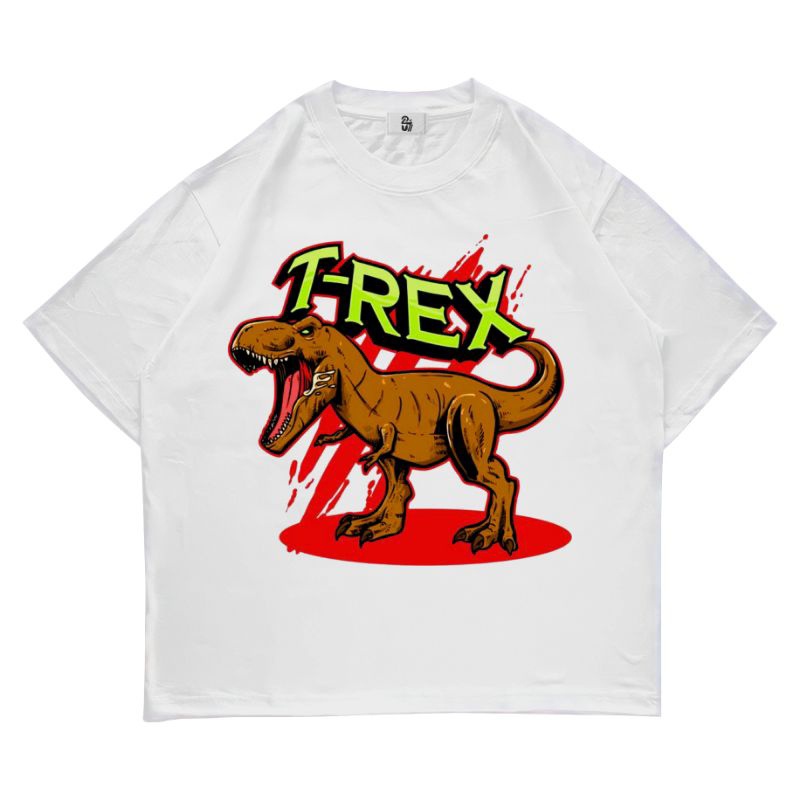 ความร้อน Putih Umsstore | เสื้อยืด T-rex1| เสื้อยืด สีขาว ไซซ์ 30S | เด็ก | ผู้ชาย และผู้หญิง | | วง