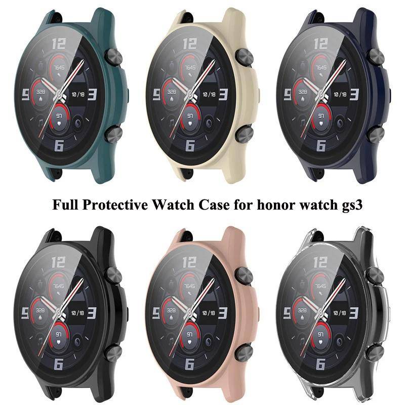 สําหรับ Honor Watch GS3 สมาร์ทวอทช์ PC + ฟิล์มนิรภัย กันชน ป้องกันหน้าจอ