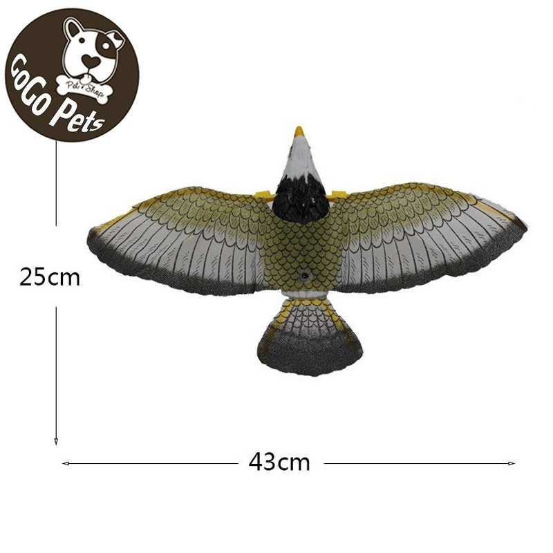 🦅 เหยี่ยวไล่นก ปีกขยับได้ ไล่นก ของเล่นแมว แมวไล่นก ปีกสามารถขยับได้ ใส่ถ่าน AA 2 ก้อน (ไม่รวมถึง) - รูปที่ 2