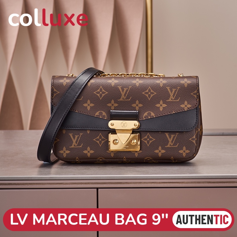 แบรนด์ใหม่และเป็นของแท้/หลุยส์วิตตอง Louis Vuitton กระเป๋ารุ่น Marceau Shoulder Bag 9'' กระเป๋าสะพาย M46126 Monogram