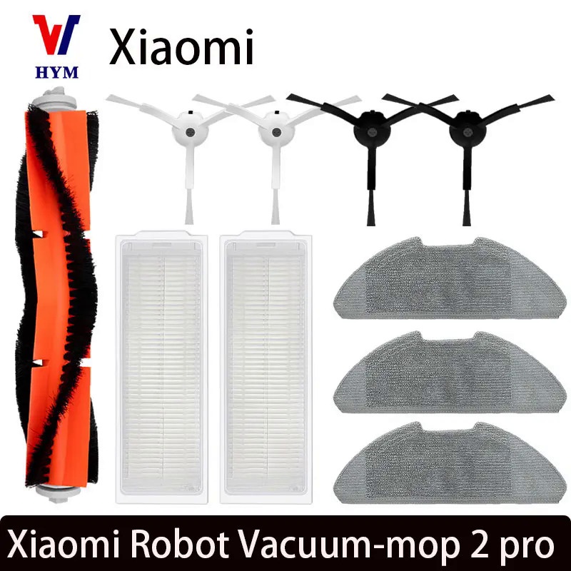 For Xiaomi Mi Robot Vacuum-Mop 2 Pro | MJST1SHW  Mop 2 Lite | MJSTL Hepa Filter Mop Cloth Main Side Brush Mijia Vacuum Cleaner Accessories