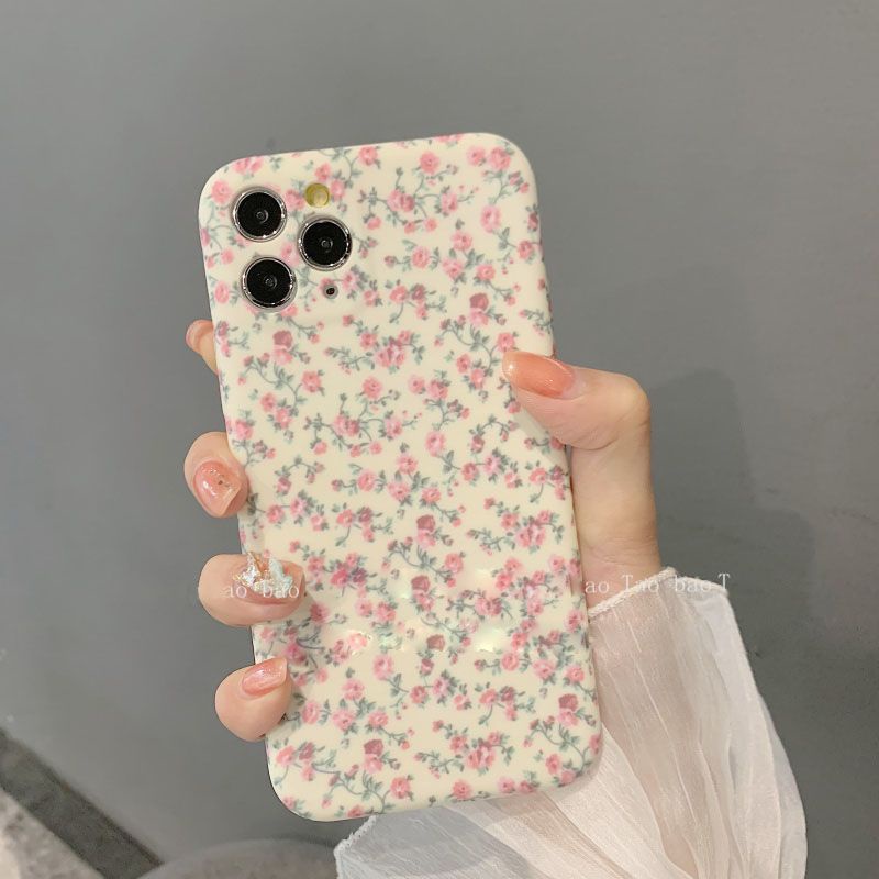 Floral Phone Case for iPhone 11pro Max Apple 12 Phone Case for Iphone8plus 14/Xs Soft 13 15P