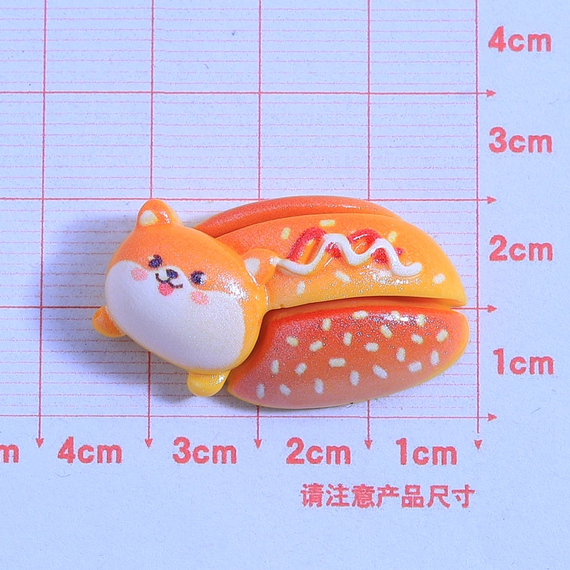 เรซิ่น diy เครื่องประดับ จี้เรซิ่น รูปการ์ตูนลูกสุนัข ขนาดเล็ก แบบสร้างสรรค์ diy สําหรับตกแต่งผม กิ๊บติดผม