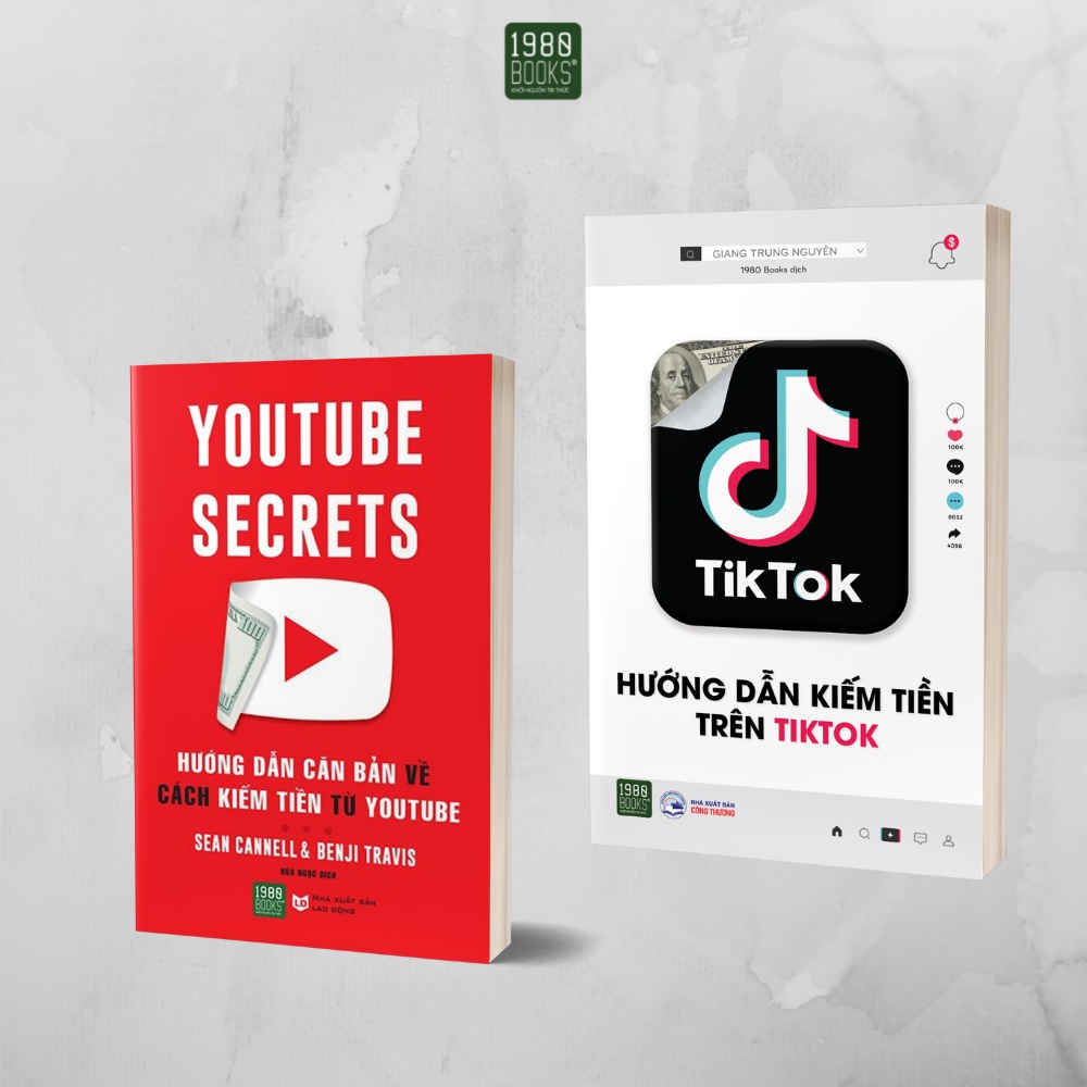 หนังสือ - คอมโบ 2 เล่ม คําแนะนําการทําเงินใน Tiktok + คําแนะนําพื้นฐานในวิธีทําให้เงินจาก Youtube (1