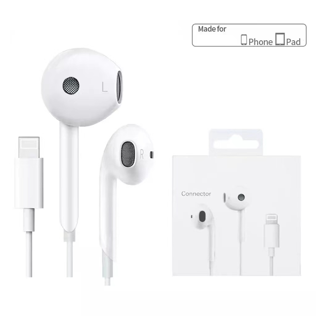 【ส่งจากไทย】หูฟังไอโฟน หูฟังเบสหนักๆ หูงฟังเกมมิ่ง Lightning ใช้ได้กับส for14/P