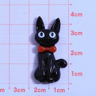 เรซิ่น diy กิ๊บติดผม เรซิ่น ลายการ์ตูนแมวดํา ขนาดเล็ก เครื่องประดับ diy แบบสร้างสรรค์