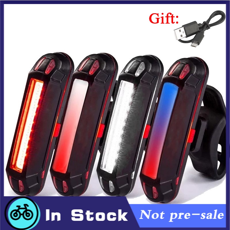 ไฟท้ายจักรยาน LED แบบชาร์จ USB ไฟจักรยาน สว่างพิเศษ ไฟเตือนความปลอดภัย