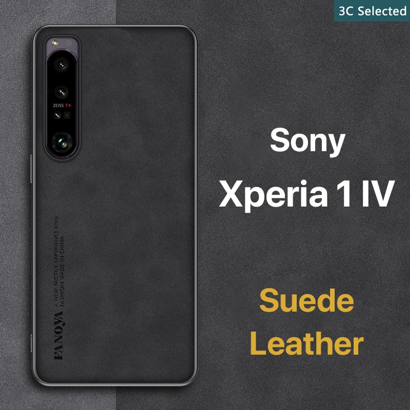 หนังกลับ เคส Sony Xperia 1 IV Case สัมผัสที่สบาย ป้องกันลายนิ้วมือ ขอบTPUนุ่ม ป้องกันกล้อง ปกป้องหน้าจอ กันกระแทก sony xperia1 iv 4g 5g