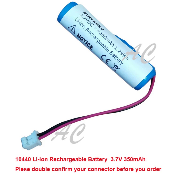 AC 10440 Li-ion Rechargeable Battery For Nuface Fix Line Smoothing Device Batteria 3.7V 350mAh