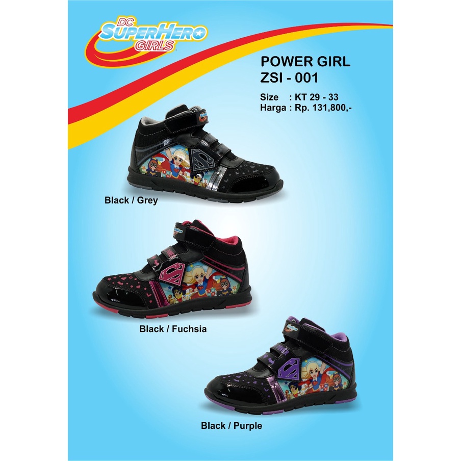 Santica Power Girl Velcro รองเท้านักเรียนสําหรับโรงเรียนอนุบาล ประถม และมัธยมต้น ไซส์ 29 - 33 pst