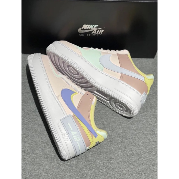 Nike Air Force 1 Low Shadow Blue-pink ของแท้ 100% - แนะนํา รองเท้า free shipping