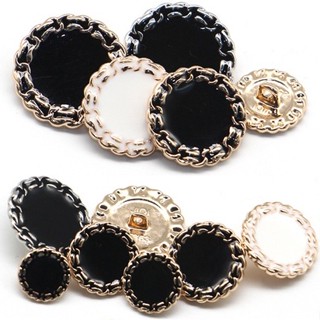 กระดุมโลหะ สไตล์เรโทร ขนาด 10-25 มม. สําหรับตกแต่งเสื้อผ้า แ…