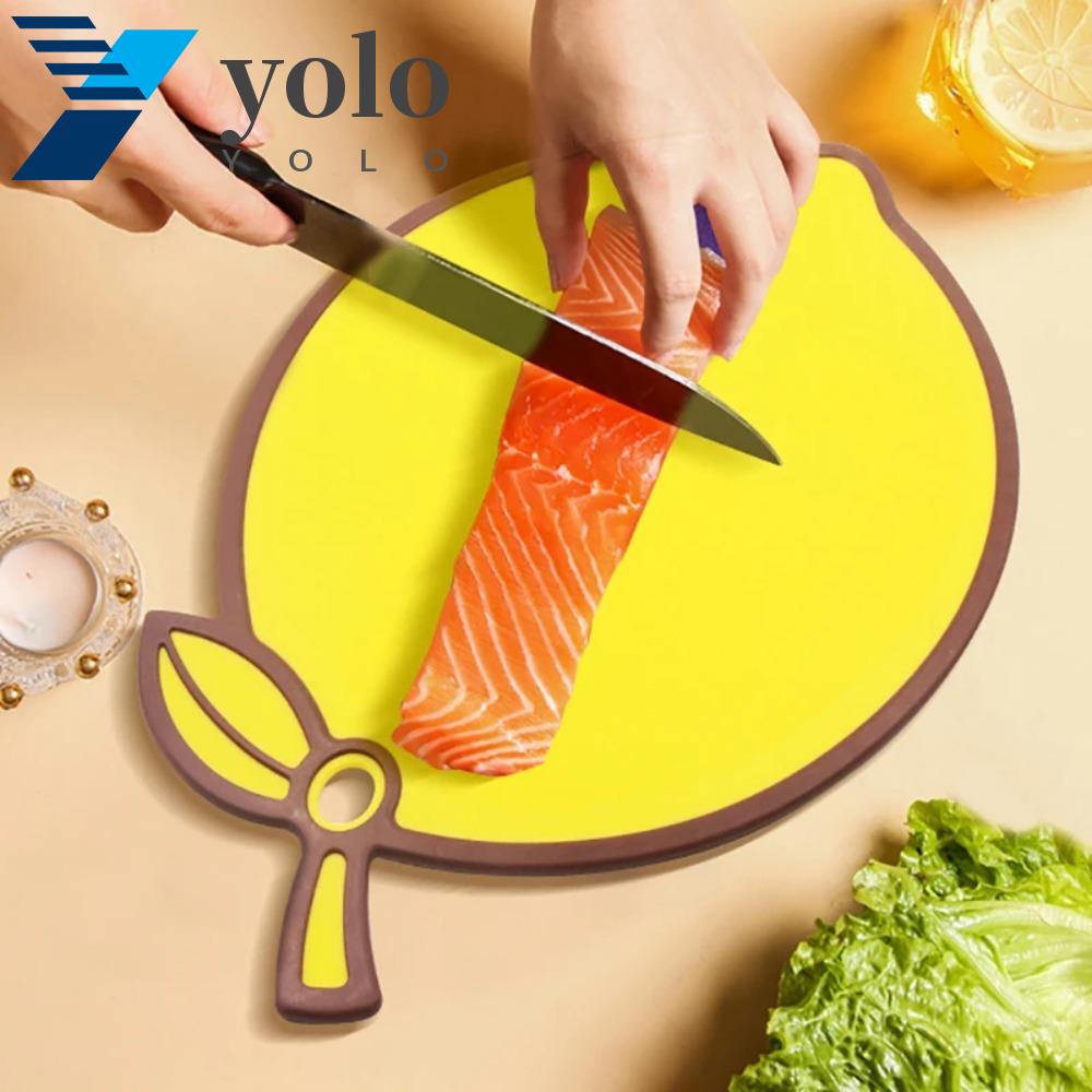 Yolo เขียงพลาสติก รูปผลไม้ กันลื่น ปลอดภัย สําหรับทําอาหารเสริม