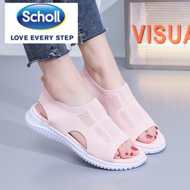 Scholl รองเท้าผู้หญิง scholl scholl scholl Beach Flat Sandals ผู้หญิง Scholl Slides รองเท้า scholl ผ