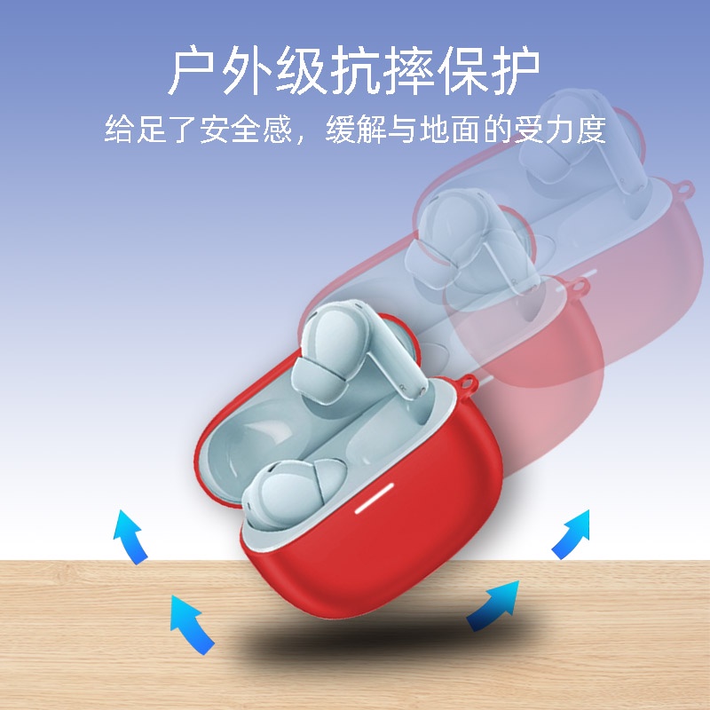 แฟชั่นSolid Color หูฟัง Soft Cases ใช้งานร่วมกับ JEEP EW011 ฝาครอบซิลิโคนพร้อมตะขอ - รูปที่ 6