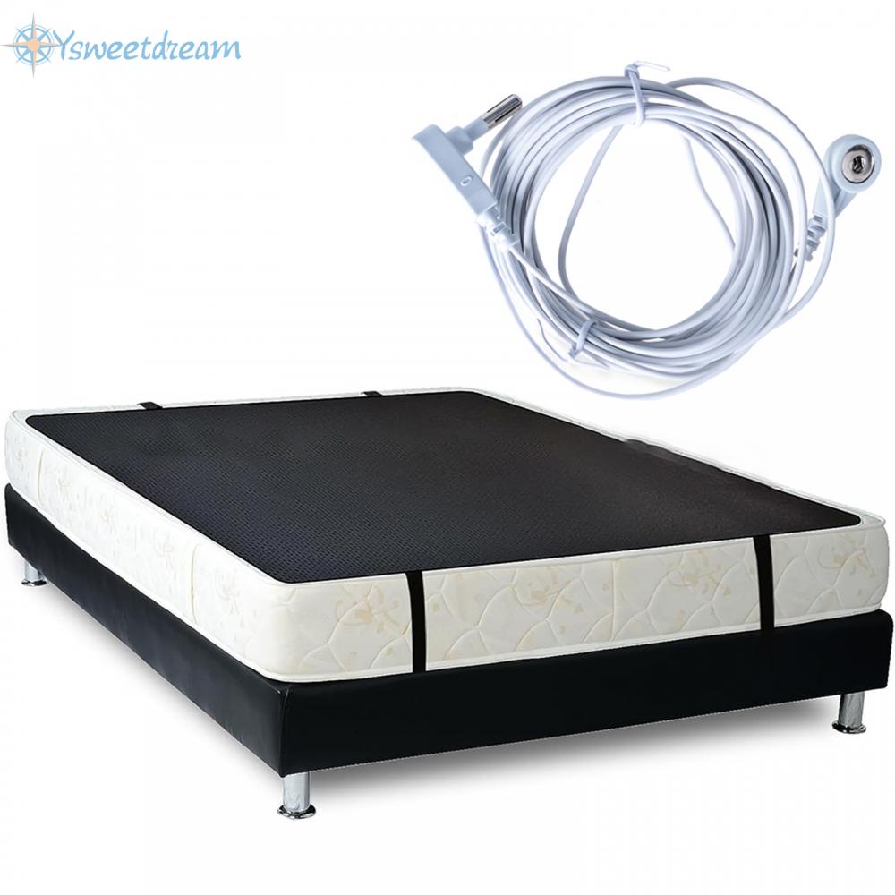 【SWTDRM】Grounding Mat Black Grounding Mattress Cover Grounding Sheets For Earthing-【Sweetdream】