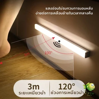 YOYO โคมไฟ LED แบบเซ็นเซอร์ เป็นสายชาร์จ USB ติดห้องนอน ทางเดิน ตู้เสื้อผ้า ติดตั้งง่าย Wireless LED light