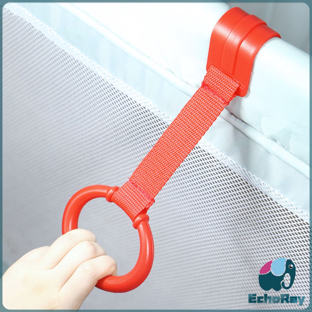 E.R แหวนดึงพลาสติก ช่วยฝึกการยื่นตั้งไข่ ห่วงสําหรับเด็กหัดยืน Baby Crib Pull Ring - รูปที่ 7