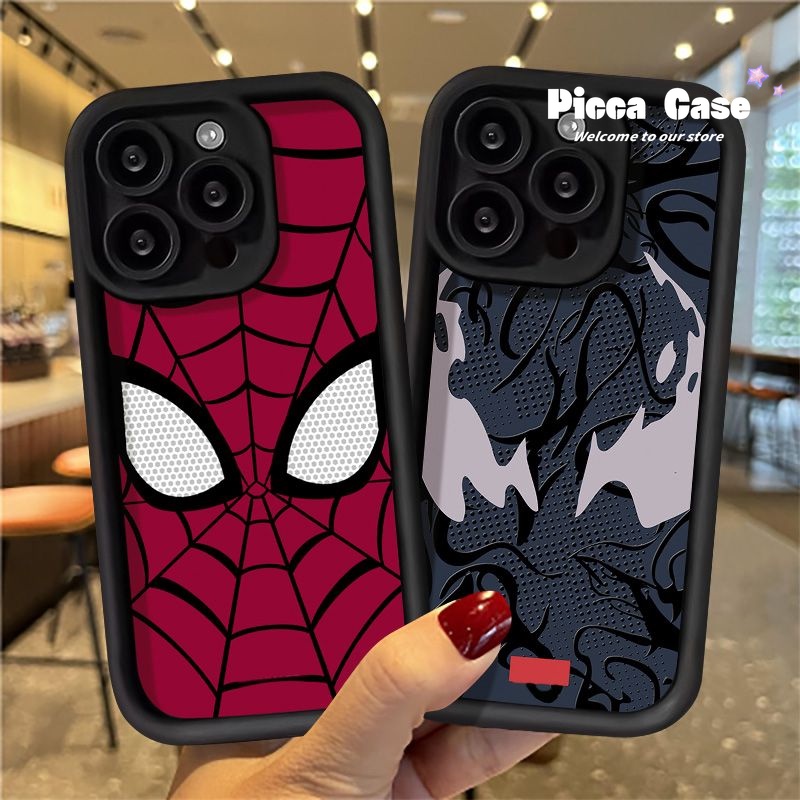 เคสโทรศัพท์มือถือ ลายสไปเดอร์แมน ตานางฟ้า สําหรับ OPPO A38 A12 A17 A18 A76 A77 A17K A16K A95 A96 A1k A98 A15 A7 A57 A16 A54 A78 A5s A58 A9 A5 A52 A55 Reno 10 5 6 8T A74 A3s A53 A31 เคสเท่สตรีท