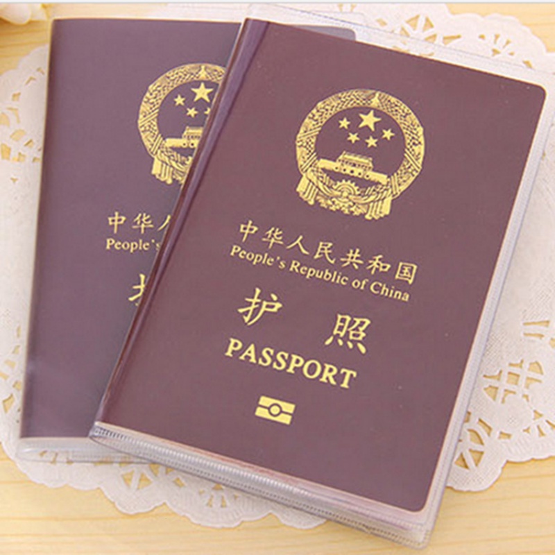 กล่องเคส PVC แบบใส กันน้ํา กันสกปรก สําหรับใส่หนังสือเดินทาง บัตรเครดิต บัตรเครดิต