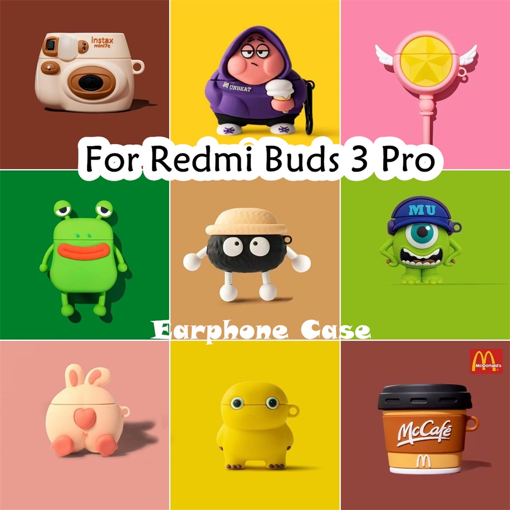 【Case Home】นําไปใช้กับ Redmi Buds 3 Pro เคส Case เคสหูฟัง การ์ตูนง่าย ซิลิโคนนุ่ม เคส เคสหูฟัง NO.1
