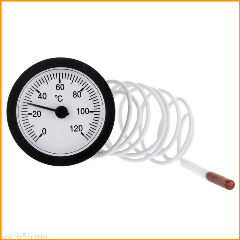 เครื่องวัดอุณหภูมิ 0-120℃ น้ํามันน้ํา พร้อมเซนเซอร์ 1 เมตร