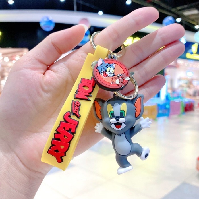GANTUNGAN พวงกุญแจ Tom Jerry Mouse Key Chain Tom Cat Jerry - Tom 3